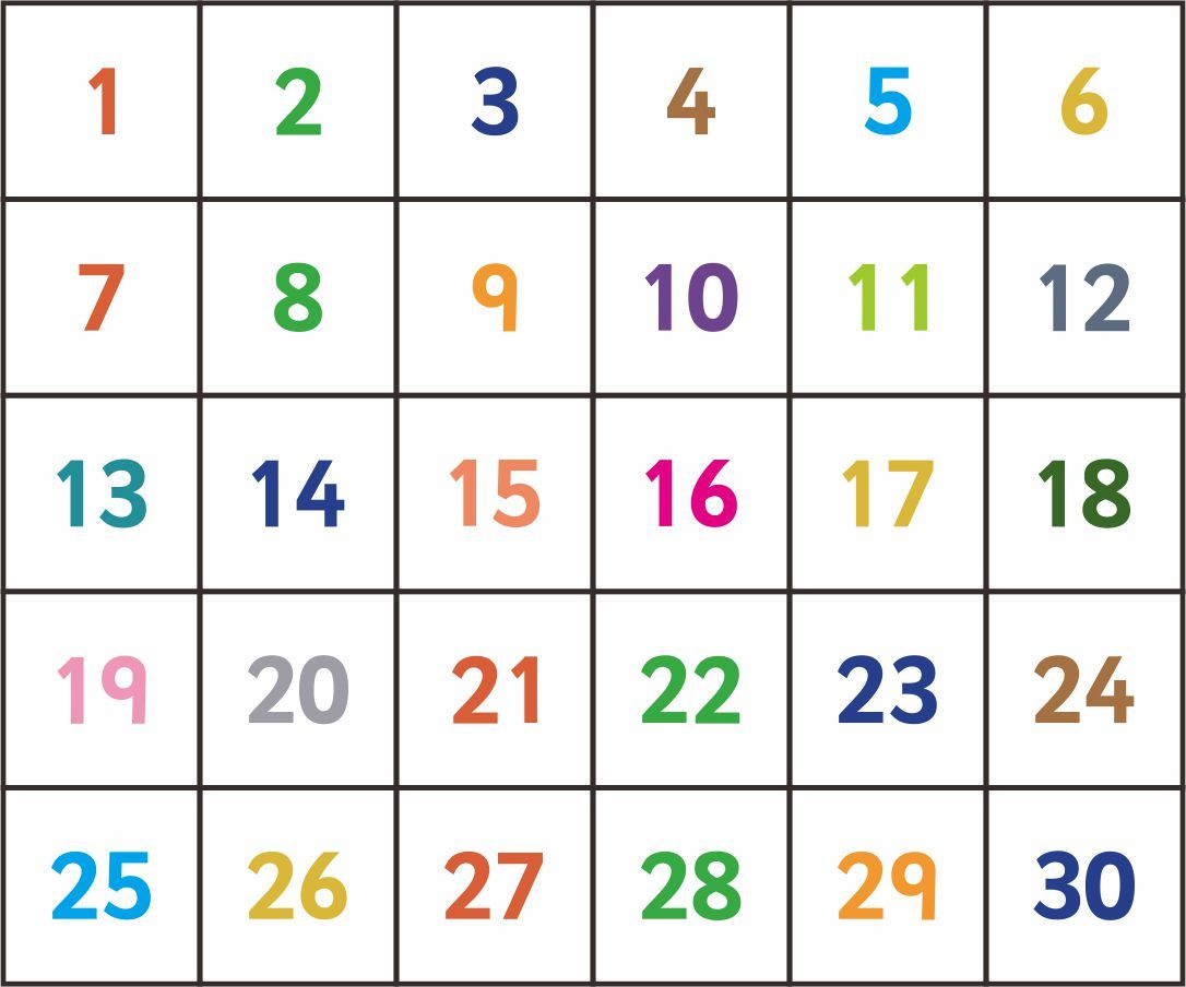 Printable+Number+Cards+1+30 | Bilhete De Rifas, Numeros E within Free Printable Number Flashcards 1-30