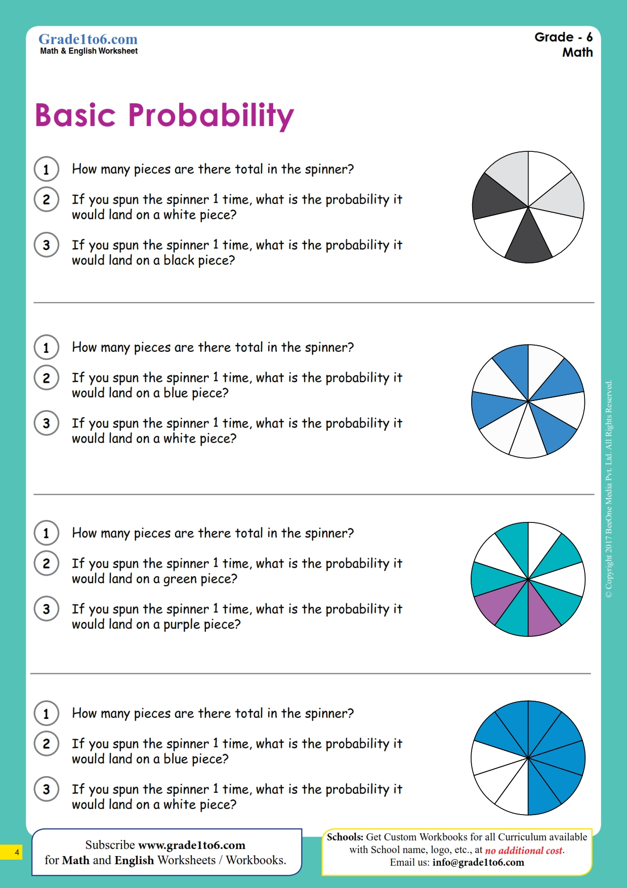 Probability Worksheets - Worksheets Library within Free Printable Probability Worksheets 4th Grade