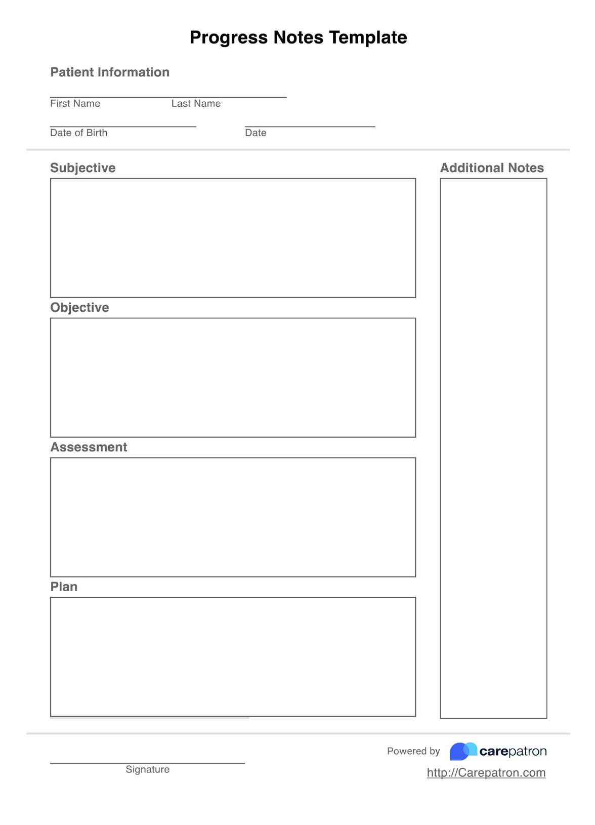 Progress Notes Template &amp;amp; Example | Free Pdf Download throughout Free Printable Progress Notes