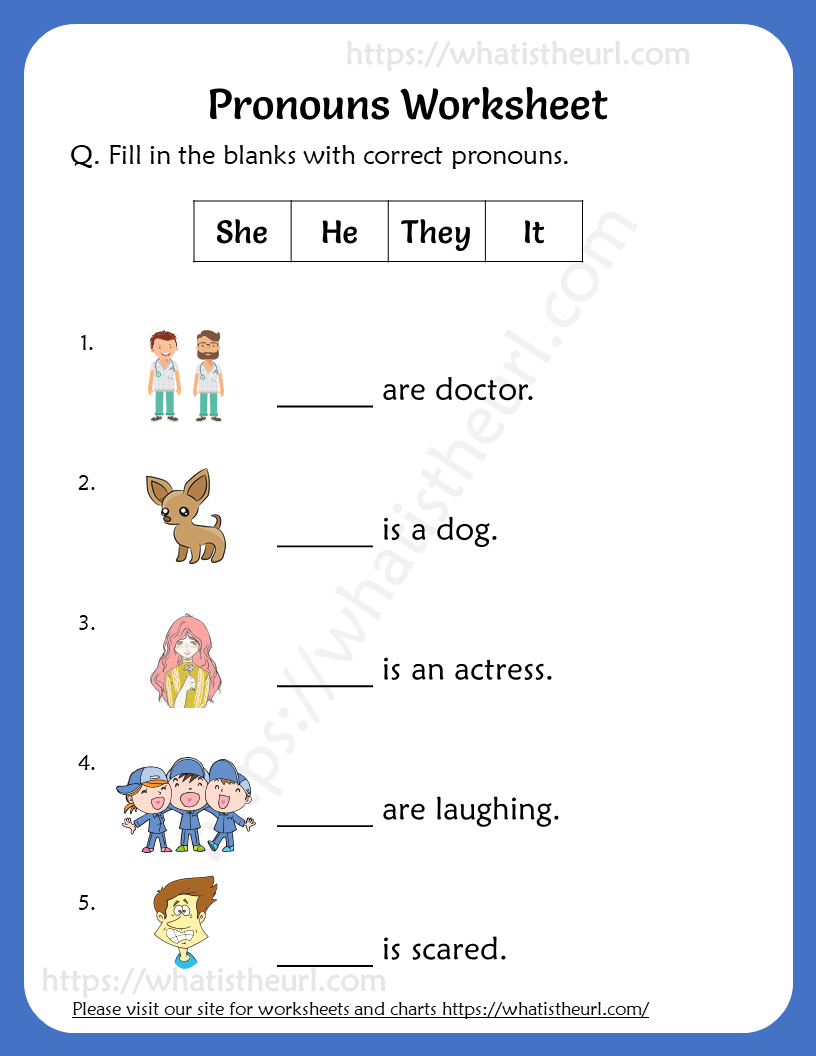 Pronouns Worksheets For Grade 2 inside Free Printable Pronoun Worksheets for 2nd Grade