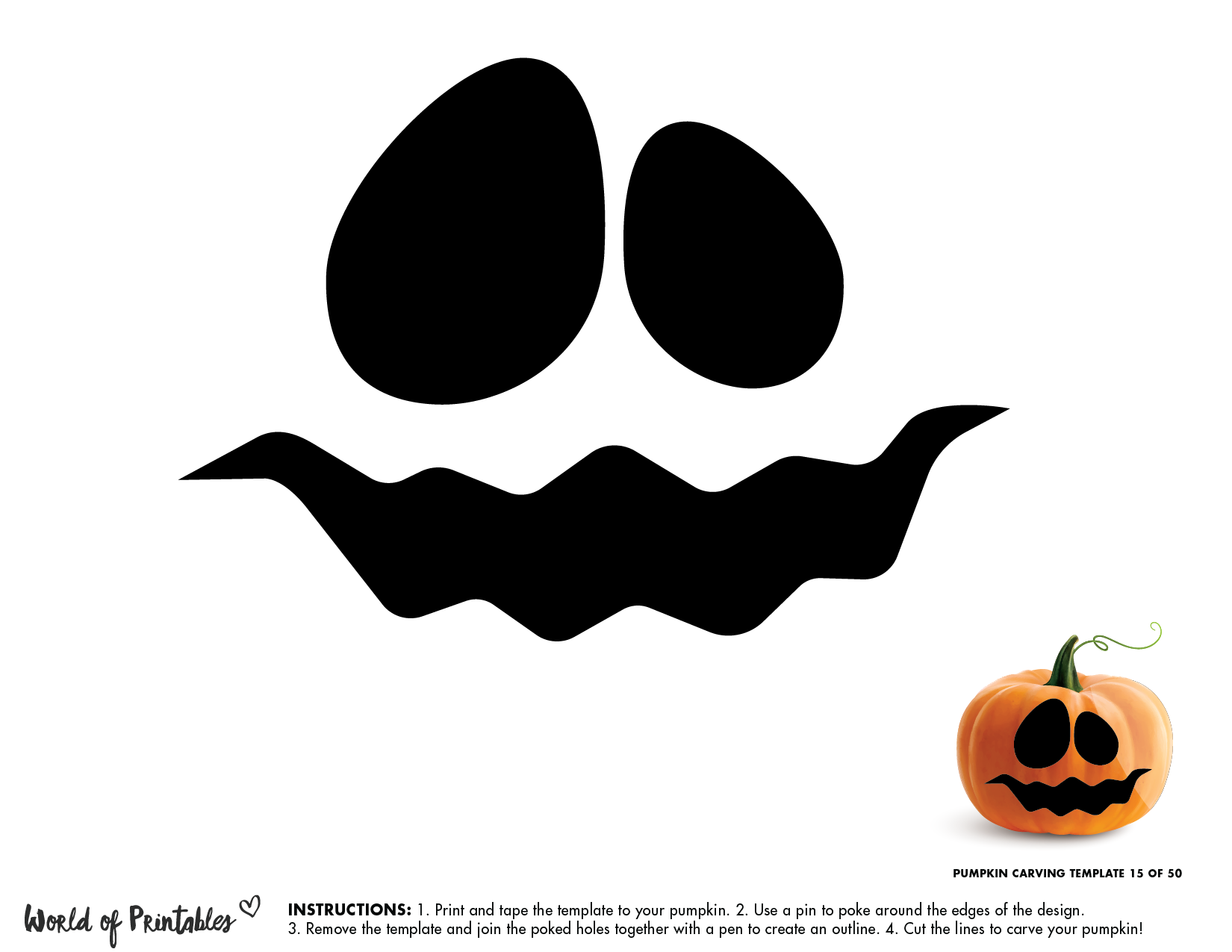 Pumpkin Face (Free Pumpkin Stencil - Pumpkin Pattern - Pumpkin with regard to Free Printable Pumpkin Faces