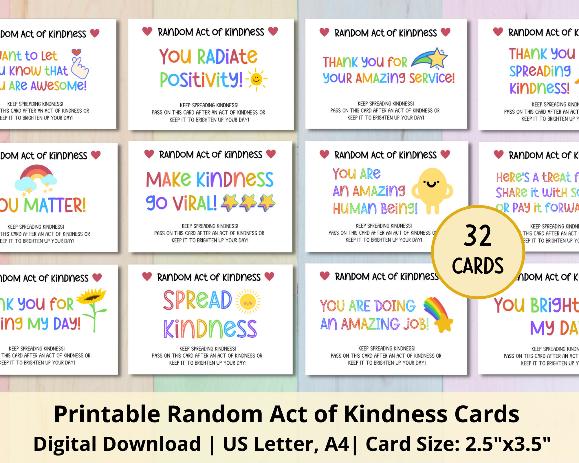 Random Act Of Kindness Cards Printable Act Of Kindness Cards Pay throughout Kindness Cards Printable Free