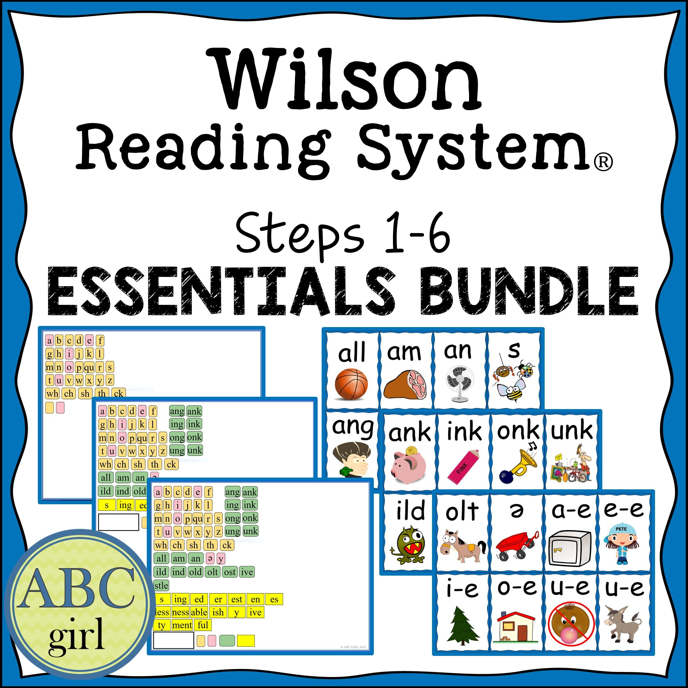 Reading System Steps 1 To 6 Bundle pertaining to Wilson Reading Free Printables