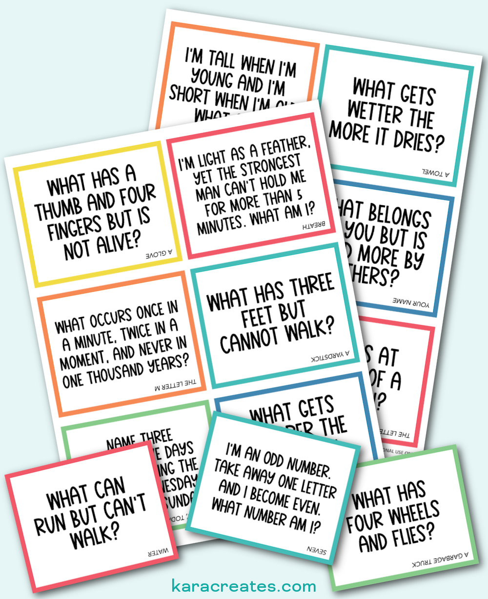 Riddle Lunchbox Notes intended for Free Printable Riddles