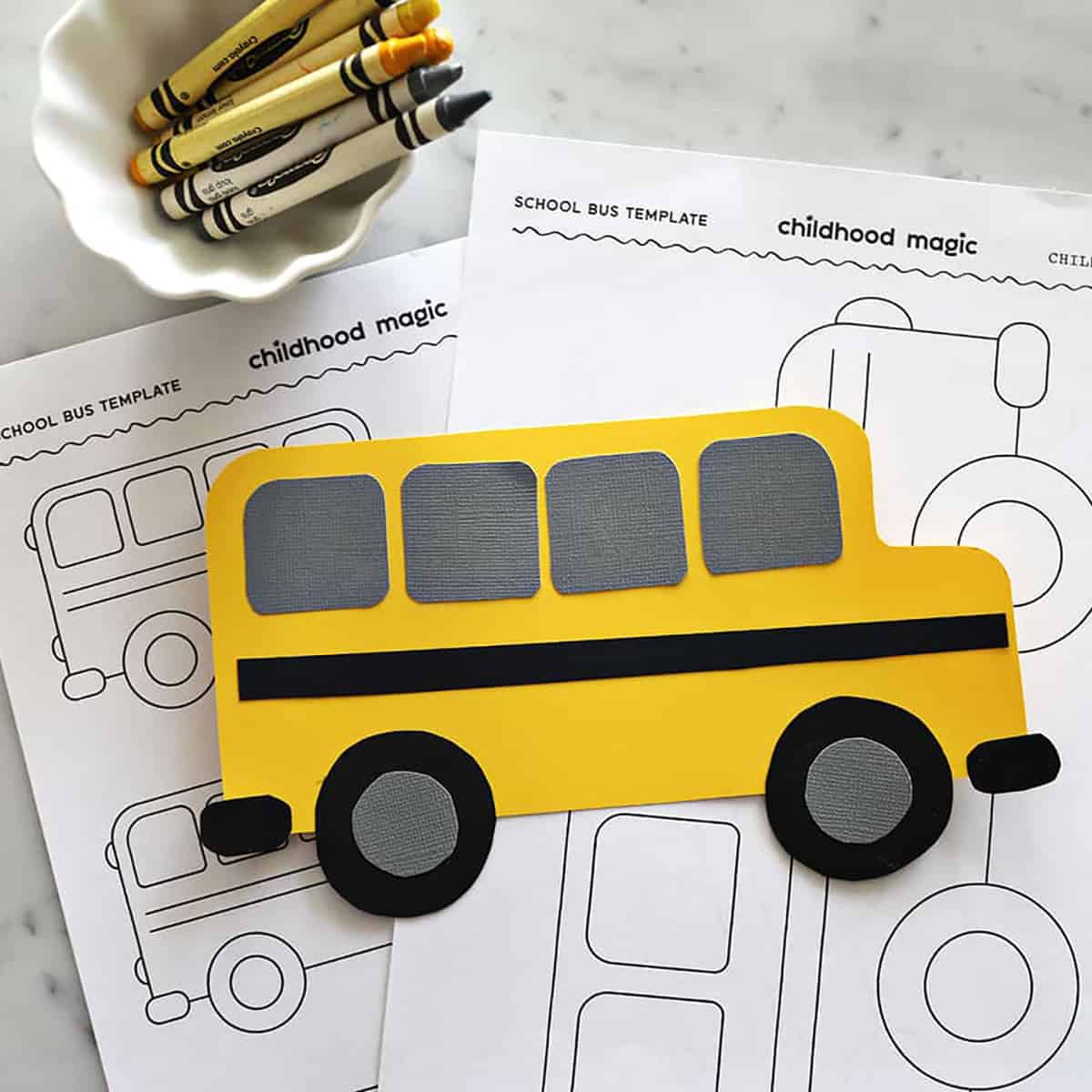 School Bus Template - regarding Free Printable School Bus Template