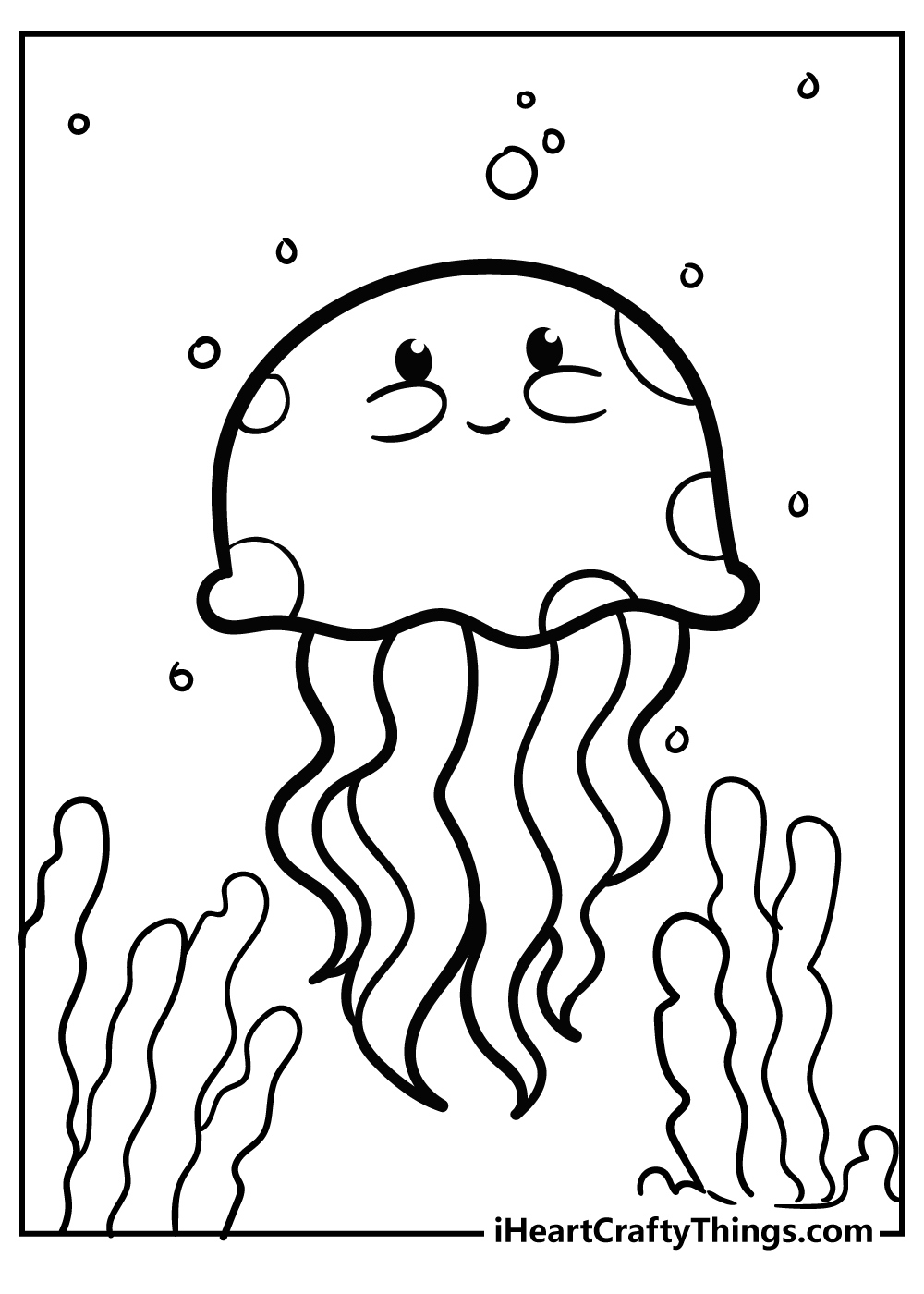 Sea Creatures Coloring Pages (100% Free Printables) with Free Printable Sea Creature Templates