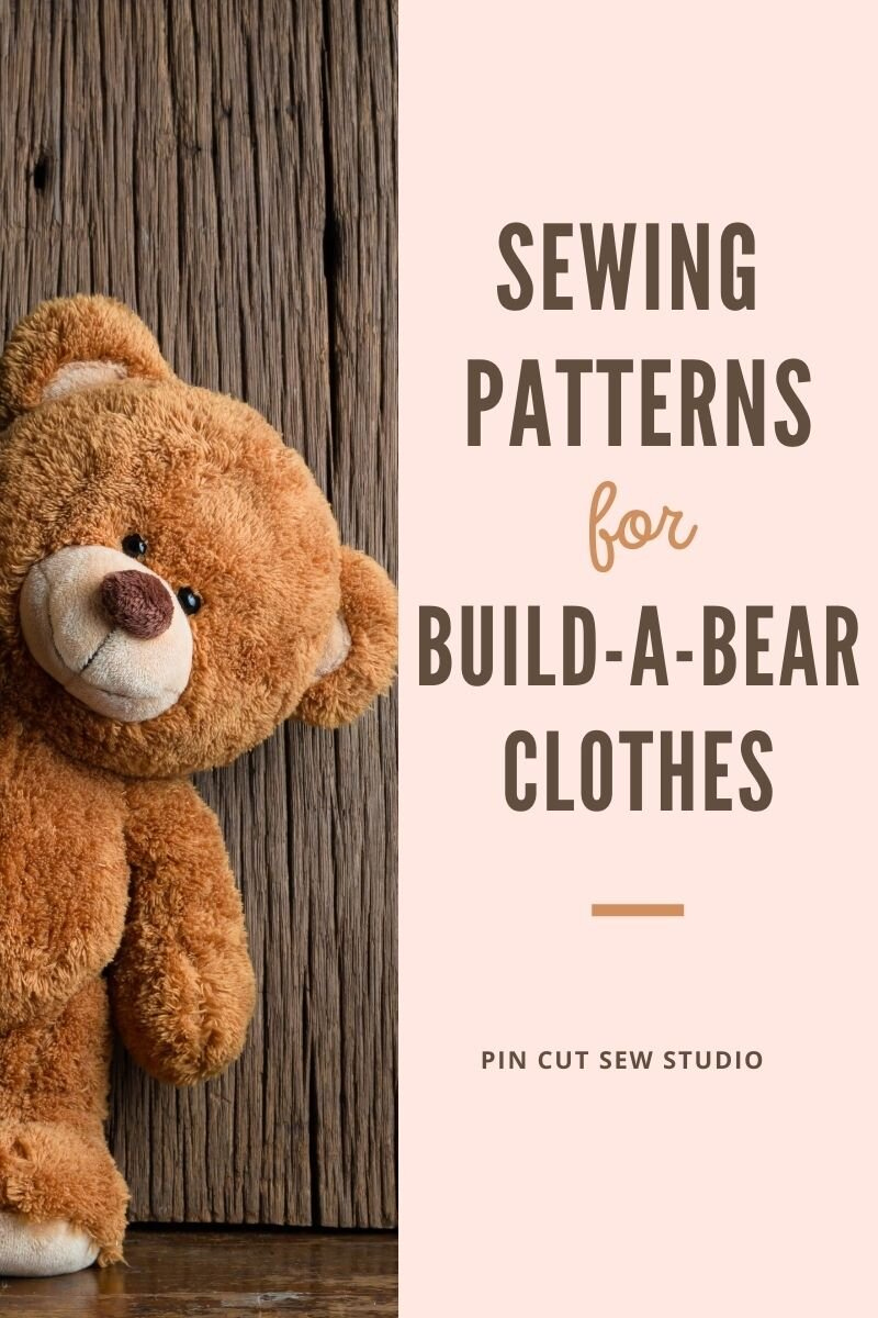 Sewing Patterns For Build-A-Bear Clothes — Pin Cut Sew Studio with Free Printable Teddy Bear Clothes Patterns