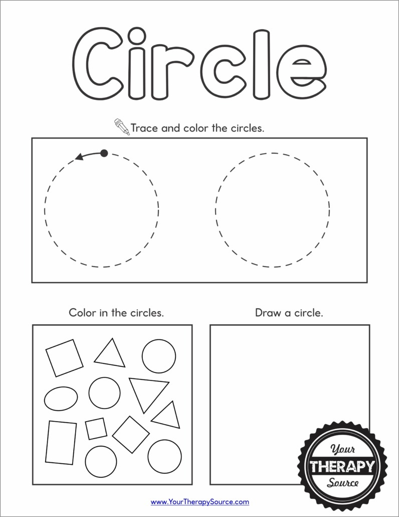 Shapes Worksheet Preschool - Free Printables - Your Therapy Source inside Free Printable Shapes Worksheets For Kindergarten