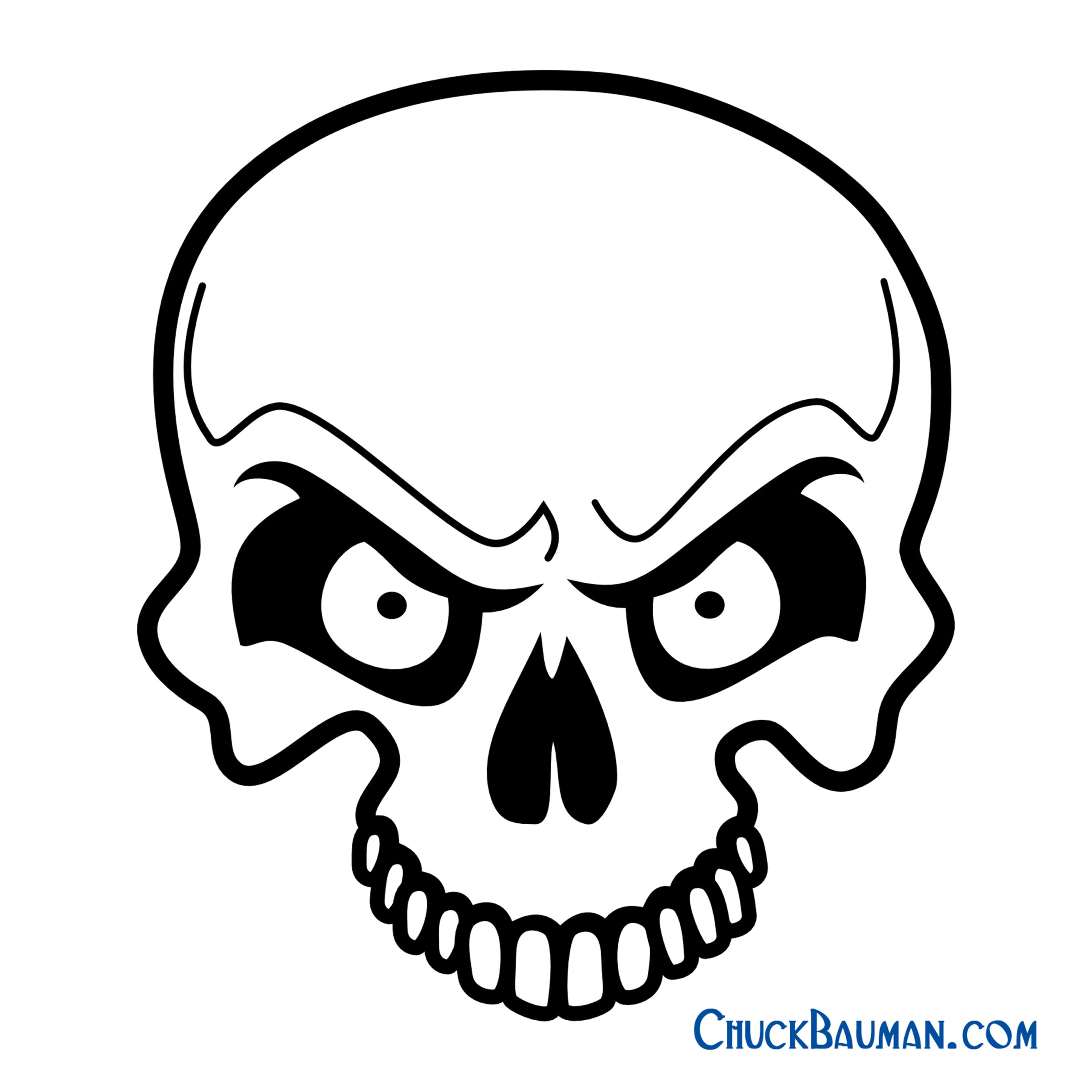 Skulls Airbrushing - Free Skull Airbrushing Stencils - Free intended for Skull Stencils Free Printable