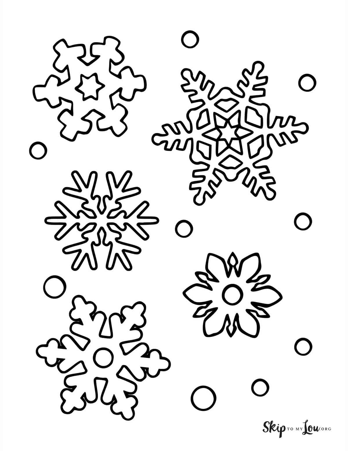 Snowflake Coloring Pages | Skip To My Lou in Free Snowflake Printable Coloring Pages