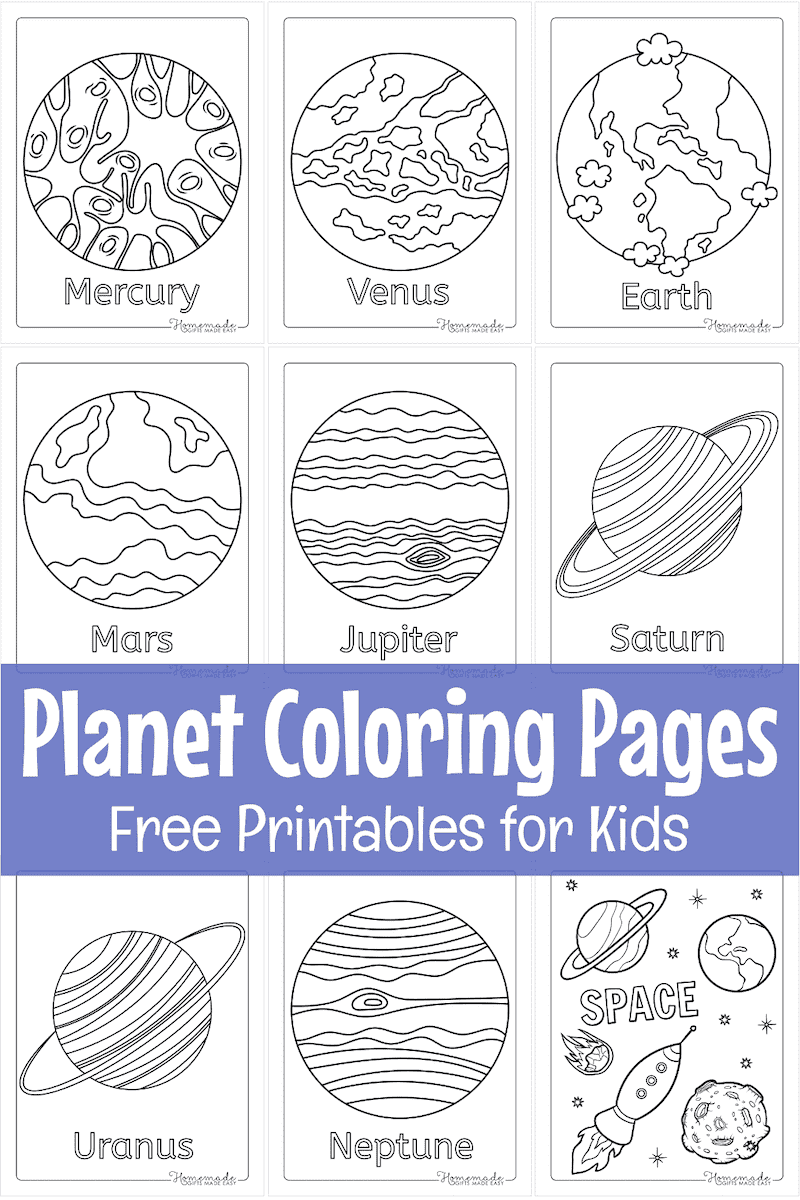 Solar System &amp;amp; Planet Coloring Pages For Kids | Free Printables with Free Printable Pictures Of Planets