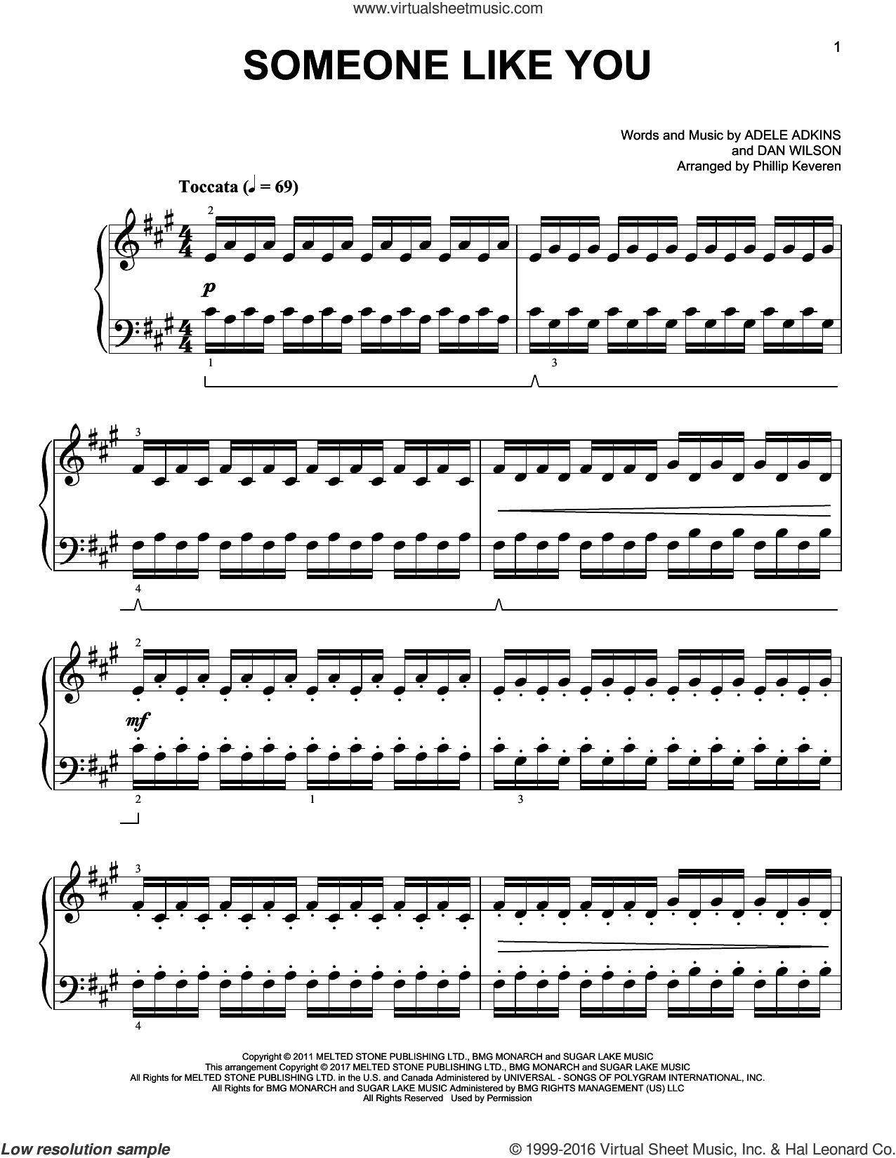 Someone Like You [Classical Version] (Arr. Phillip Keveren) Sheet with Free Printable Sheet Music Adele Someone Like You