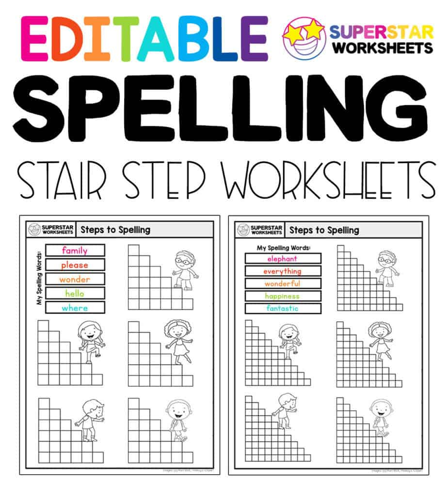 Spelling Worksheets - Superstar Worksheets for Free Printable Spelling Worksheet Generator