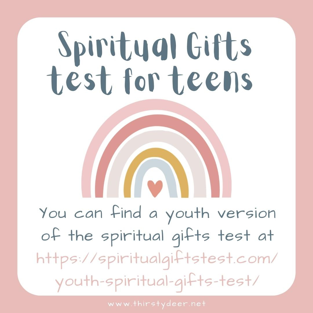 Spiritual Gifts Youth Test - Thirsty Deer intended for Free Printable Spiritual Gifts Test for Youth