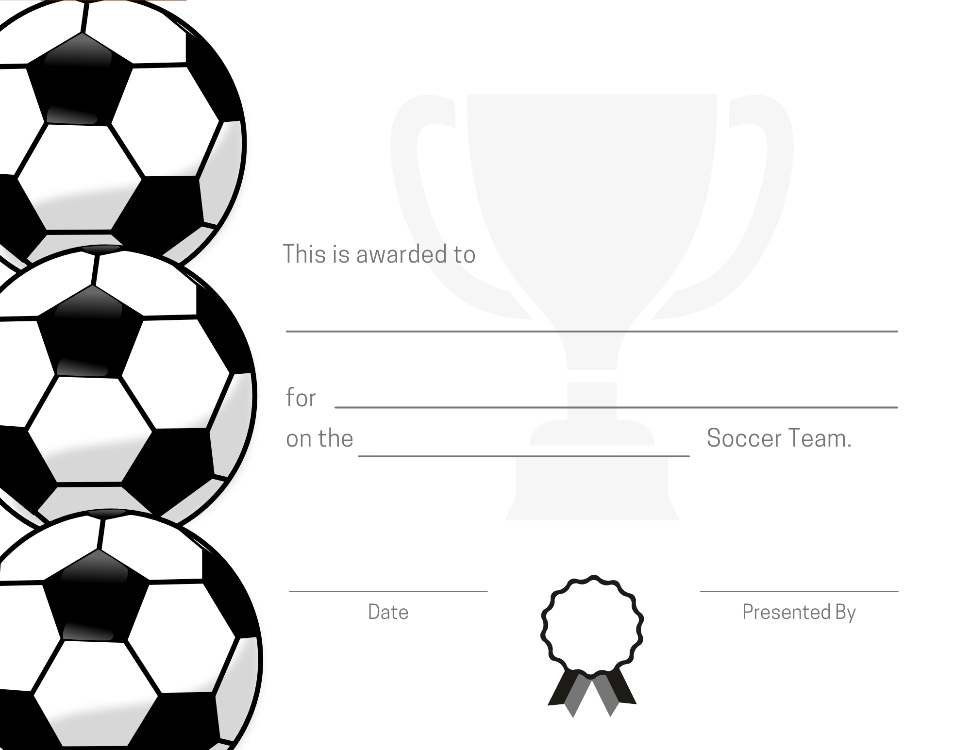 Sports Award Certificates: Free And Customizable Designs | Signup intended for Free Soccer Award Certificates Printable