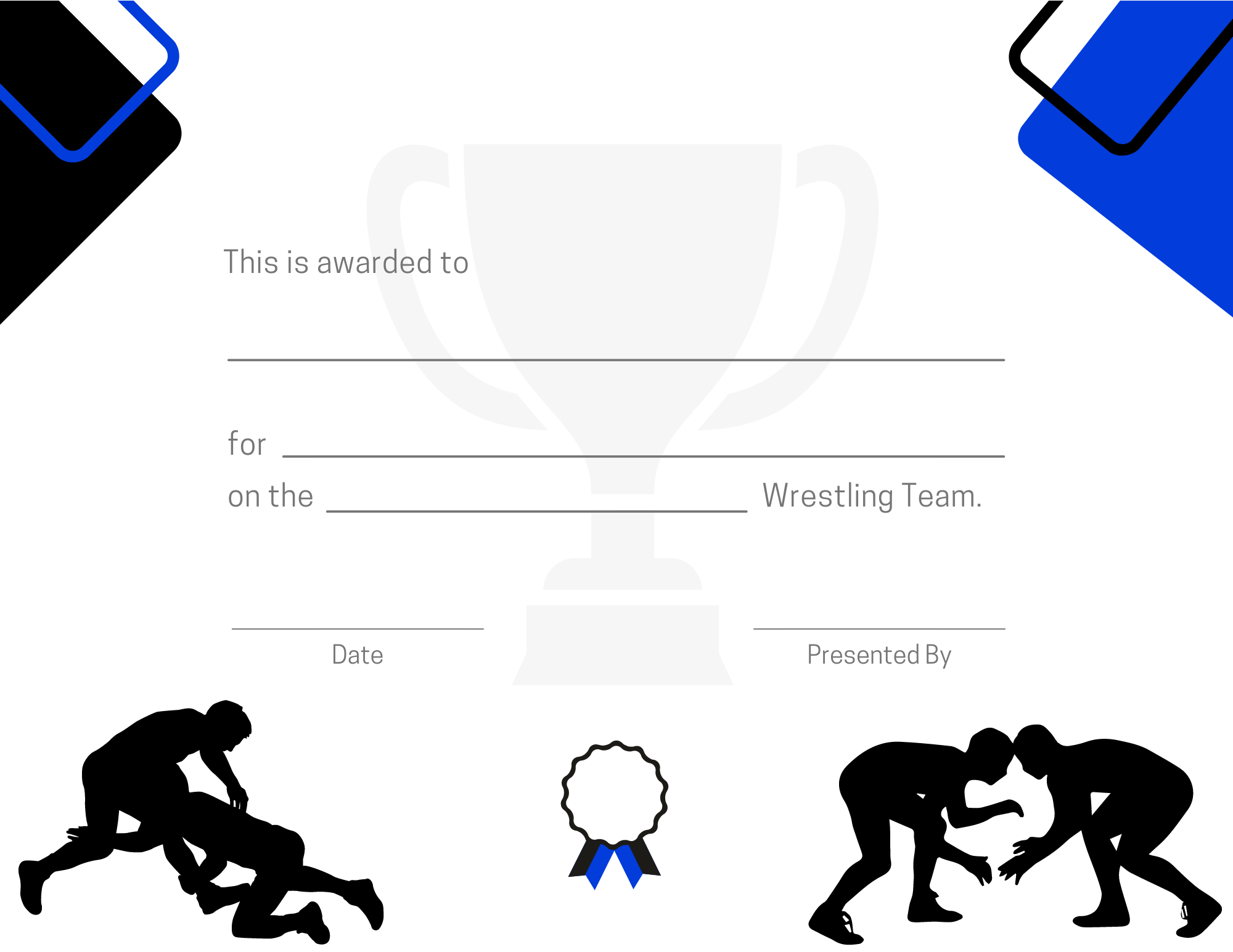 Sports Award Certificates: Free And Customizable Designs | Signup throughout Free Printable Wrestling Certificates