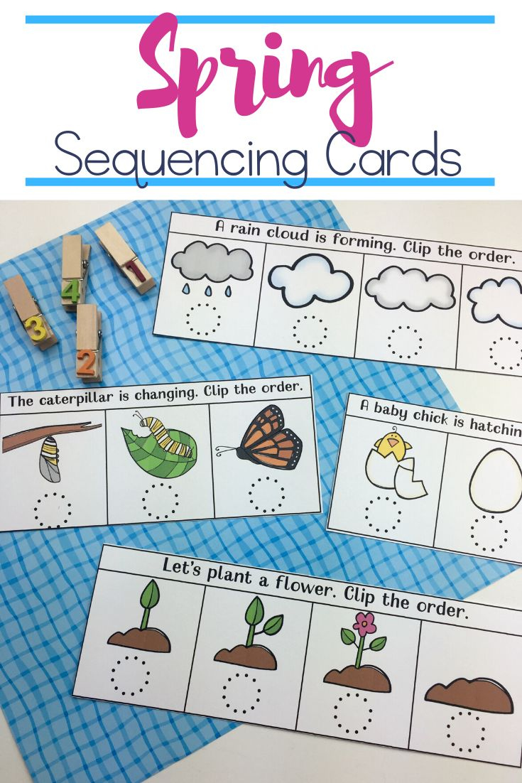 Spring Sequencing Cards Printable For Preschoolers | Free for Free Printable Sequencing Cards