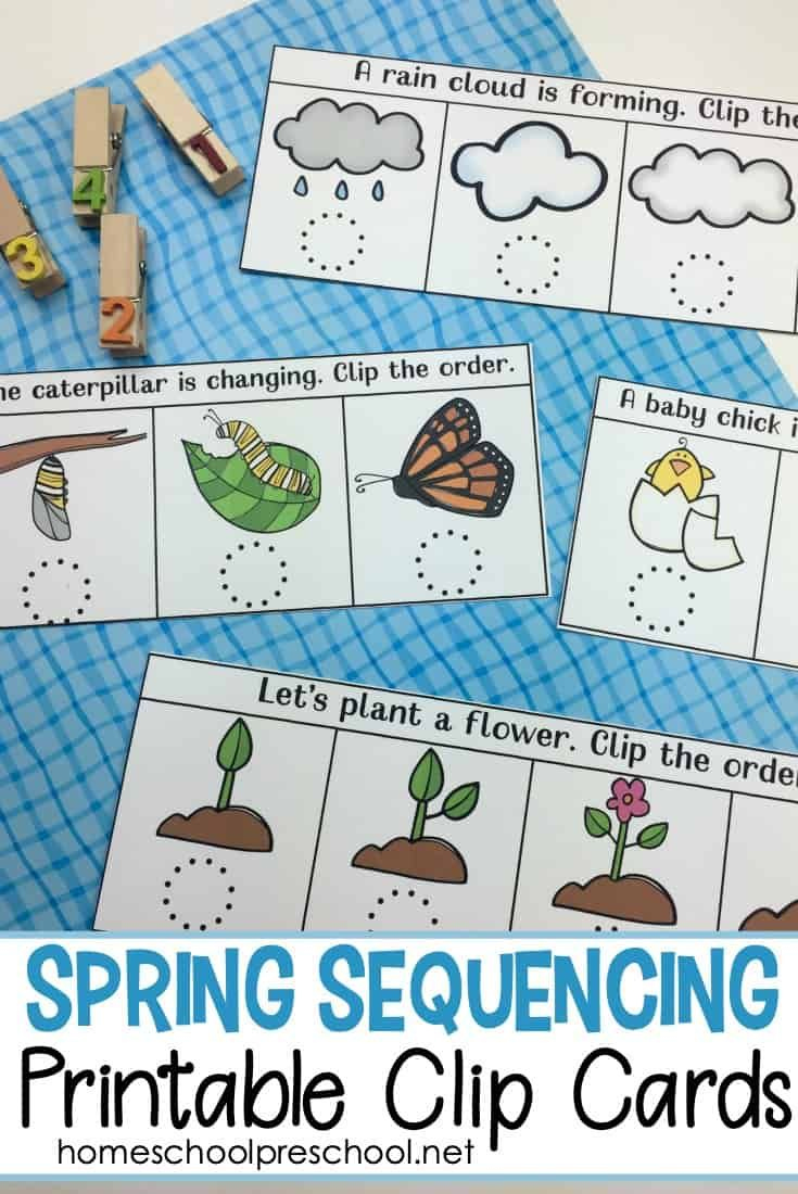 Spring Sequencing Cards Printable For Preschoolers | Free pertaining to Free Printable Sequencing Cards For Preschool