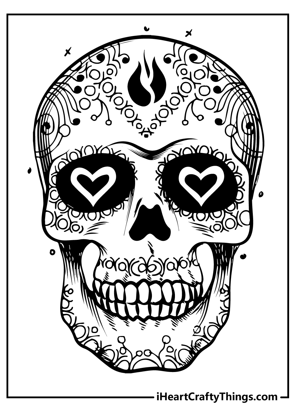 Sugar Skull Coloring Pages (100% Free Printables) pertaining to Free Printable Sugar Skull Coloring Pages