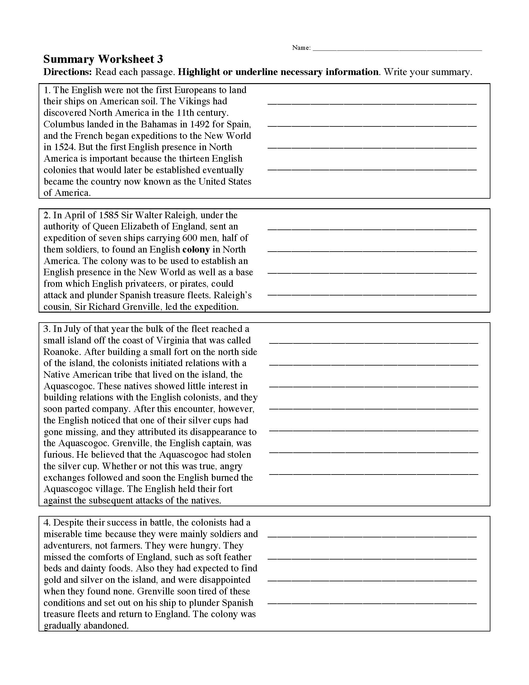 Summarizing Worksheets &amp;amp; Activities | Reading Comprehension inside Free Printable Summarizing Worksheets 4Th Grade