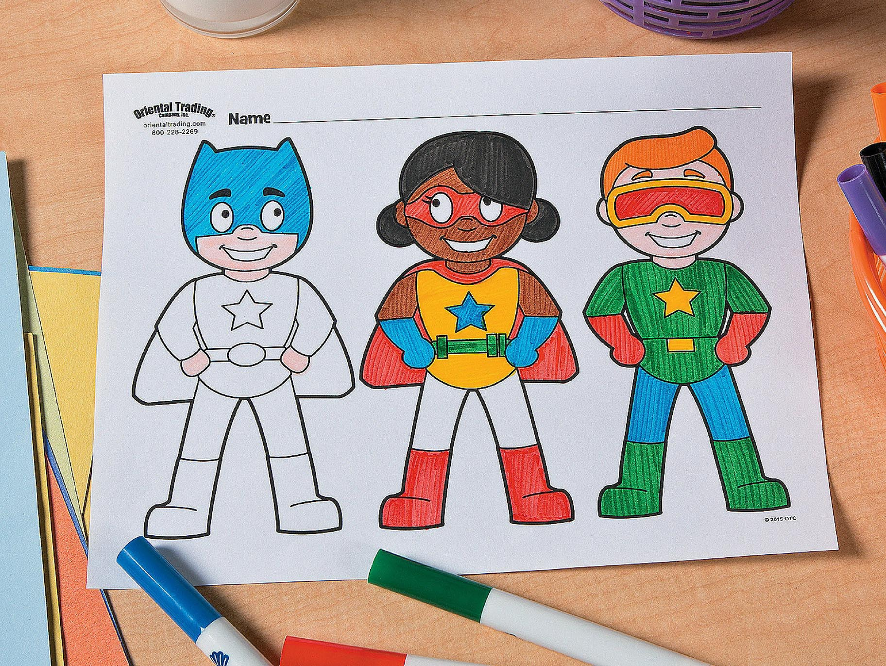 Superhero Free Printable Coloring Page Idea | Fun365 for Free Printable Superhero Pictures