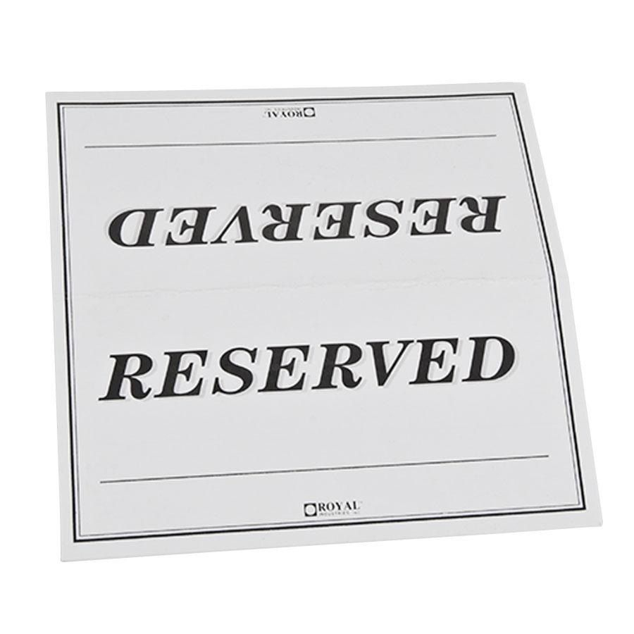 Table Tent Reserved Sign Template | Reserved Table Signs for Free Printable Reserved Table Signs