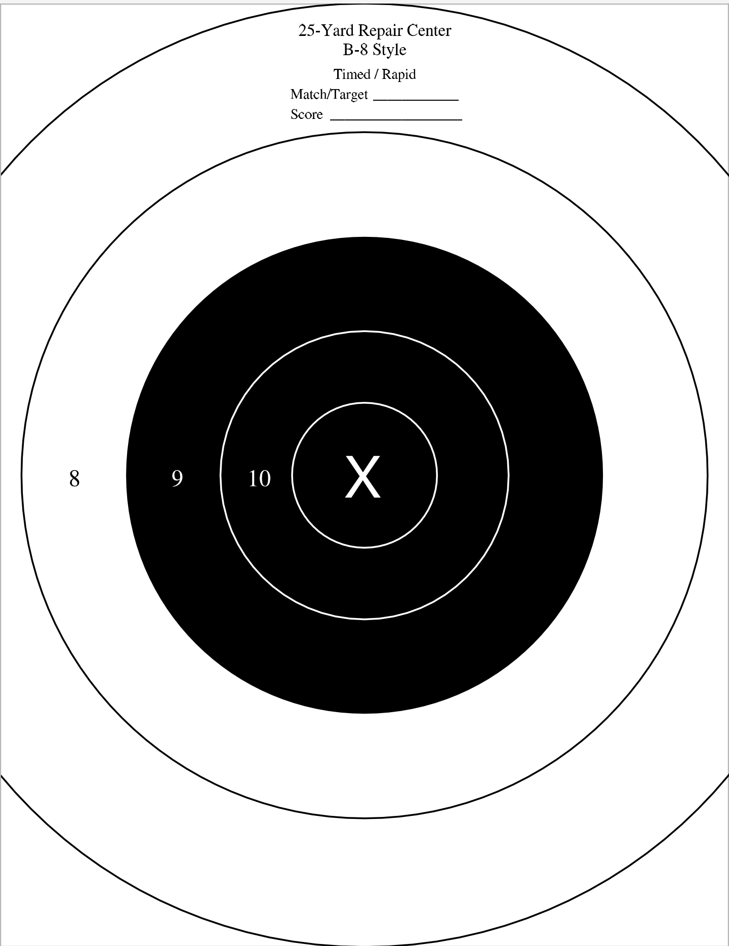 Target Collections, Target, Shooting Targets regarding Free Printable Nra 25 Targets