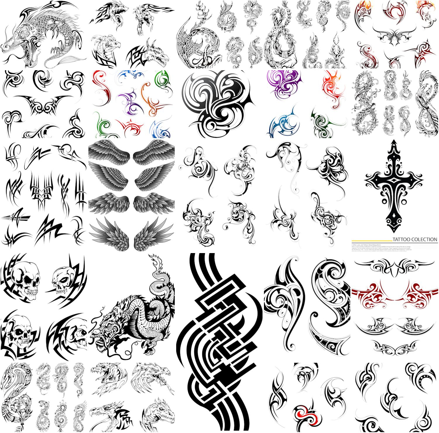 Tattoo Collection Vectors | Free Download | Small Star Tattoos throughout Free Printable Tattoo Designs