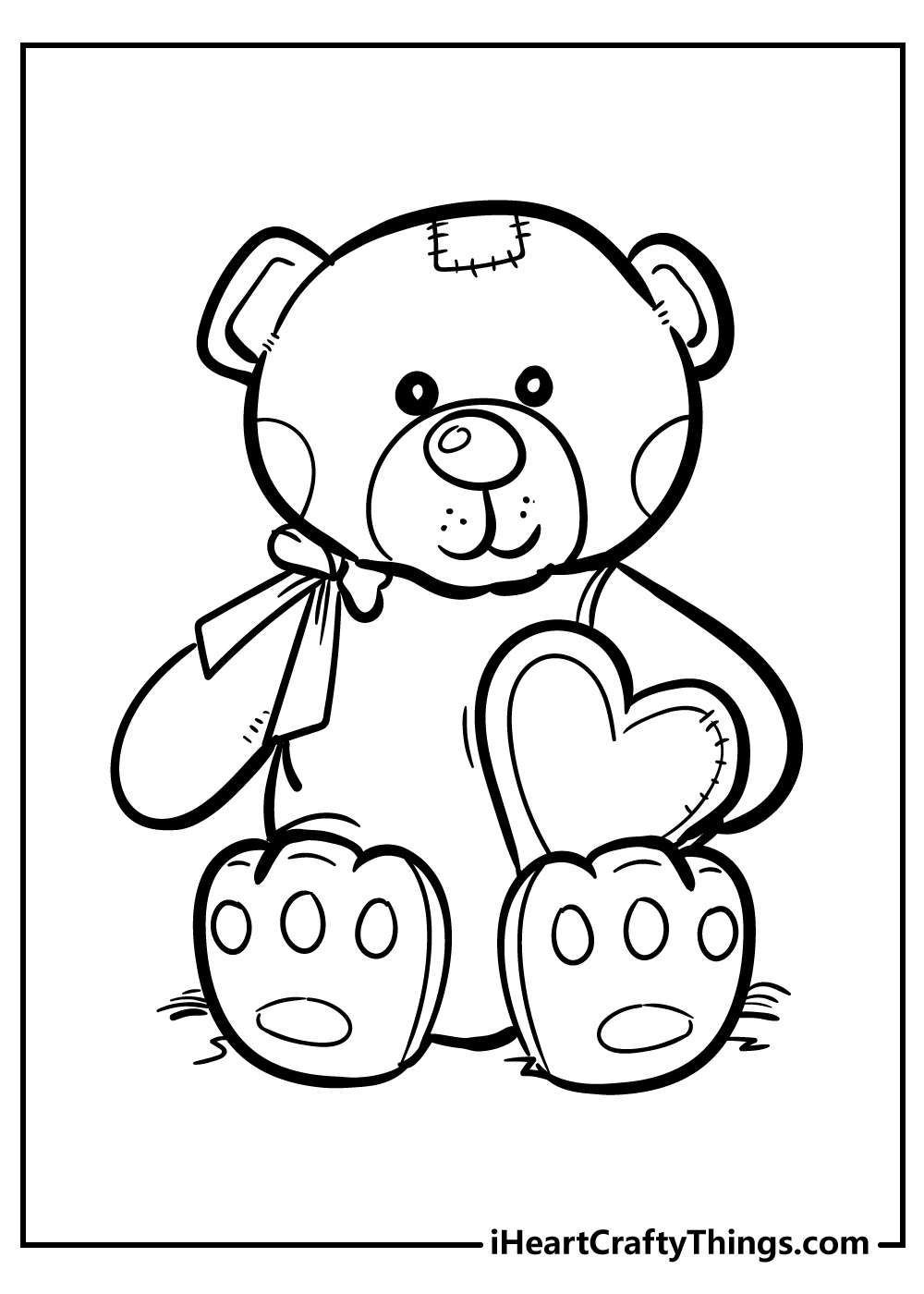 Teddy Bear Coloring Pages (100% Free Printables) with Teddy Bear Coloring Pages Free Printable