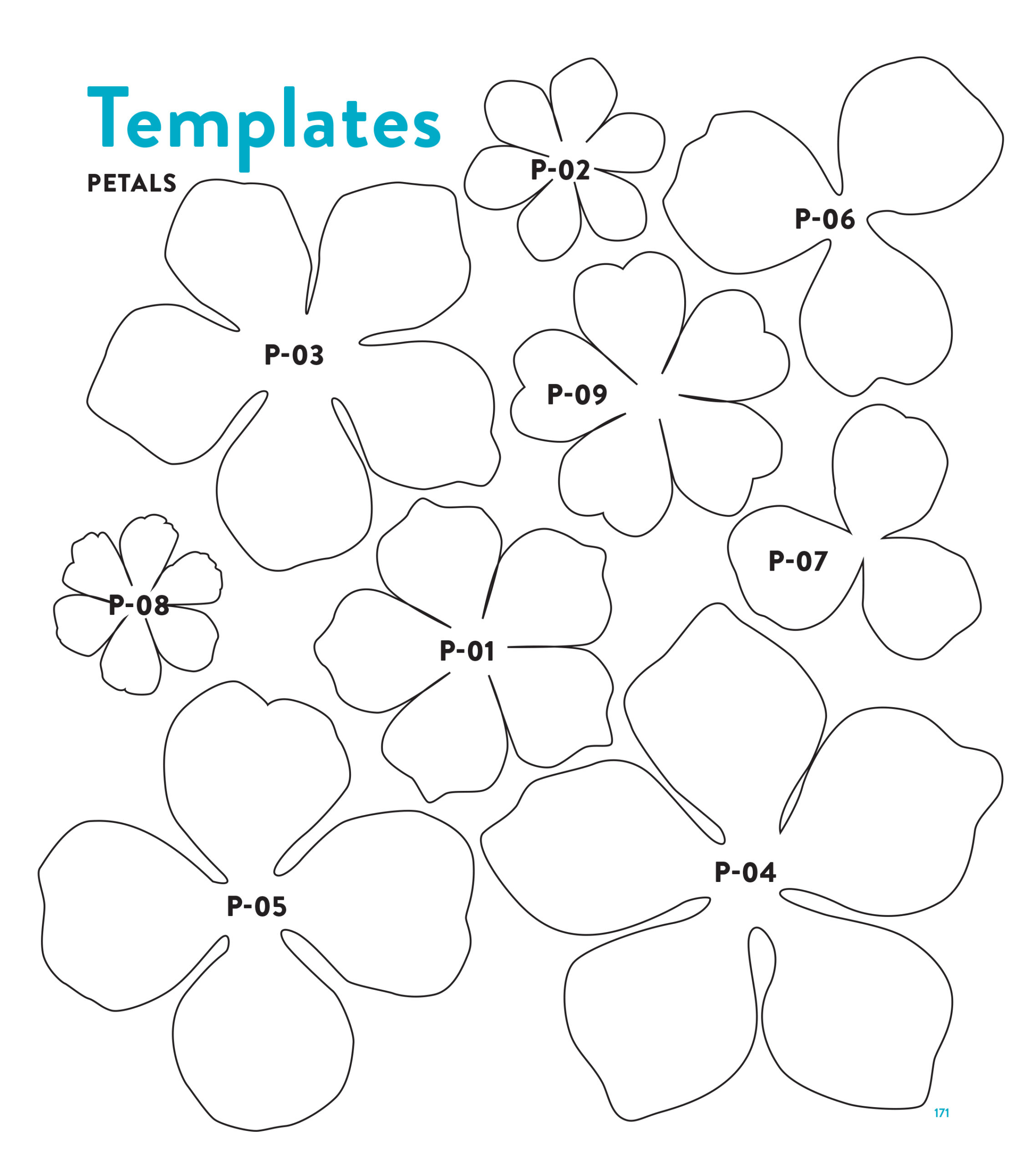 Templates with regard to Free Printable Paper Flower Templates