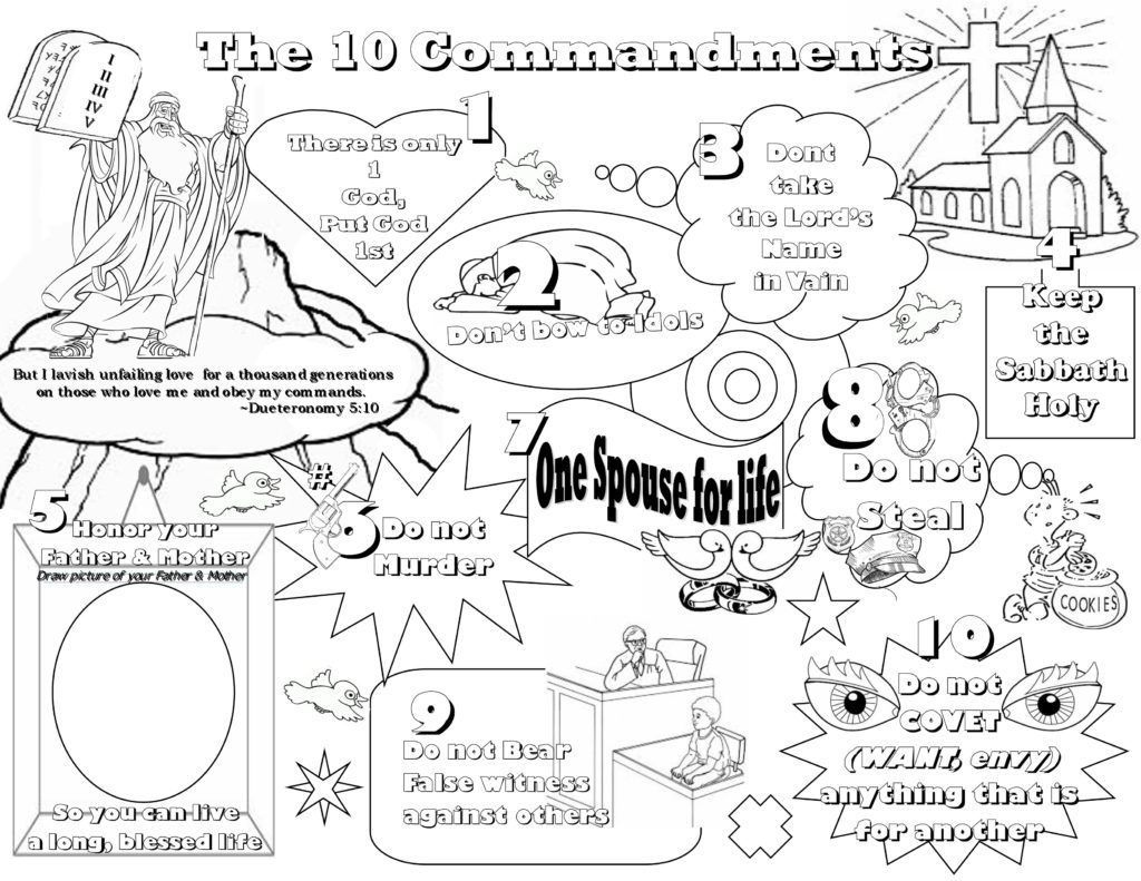 Ten Commandments Coloring Pages - Best Coloring Pages For Kids regarding Free Printable Ten Commandments Coloring Pages