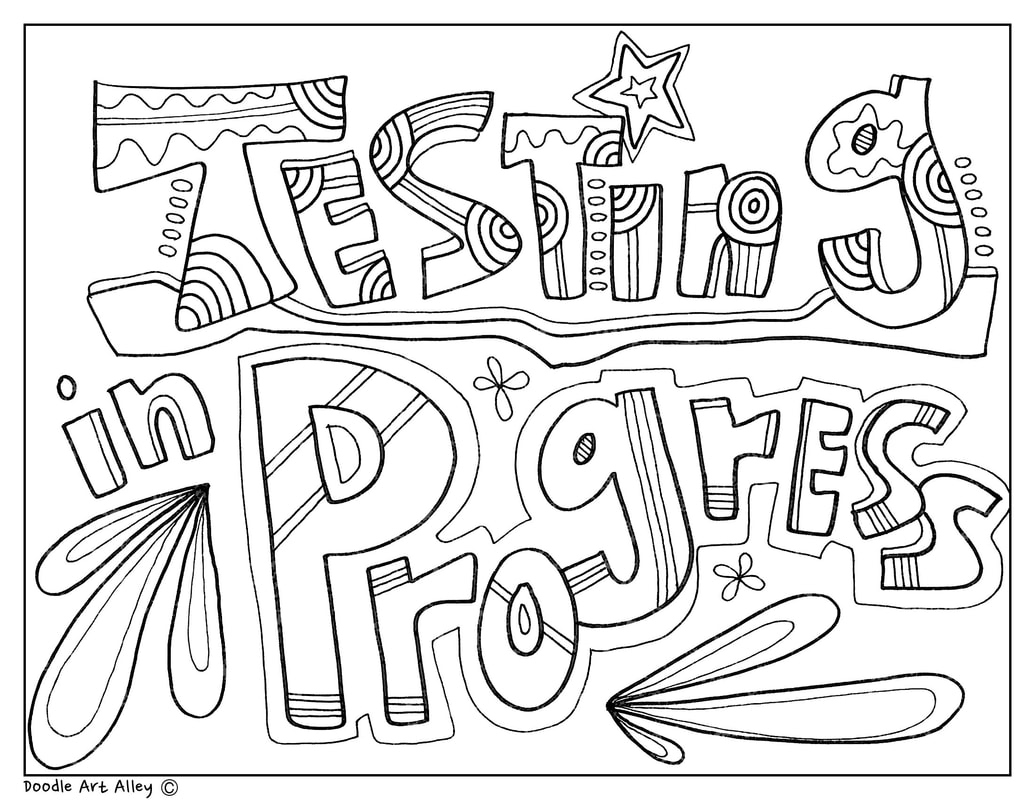 Testing Signs - Classroom Doodles throughout Free Printable Testing Signs