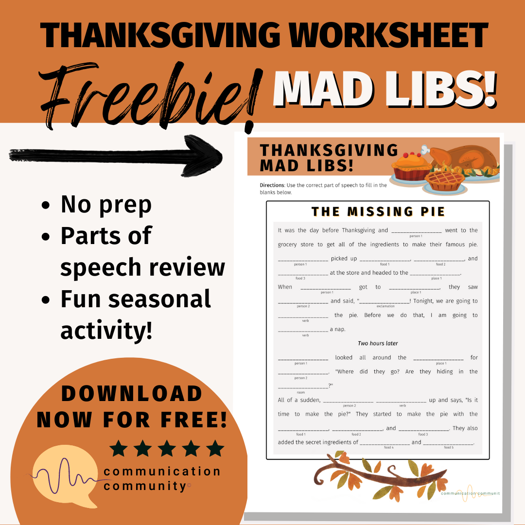 Thanksgiving Mad Libs Freebie for Free Printable Thanksgiving Mad Libs