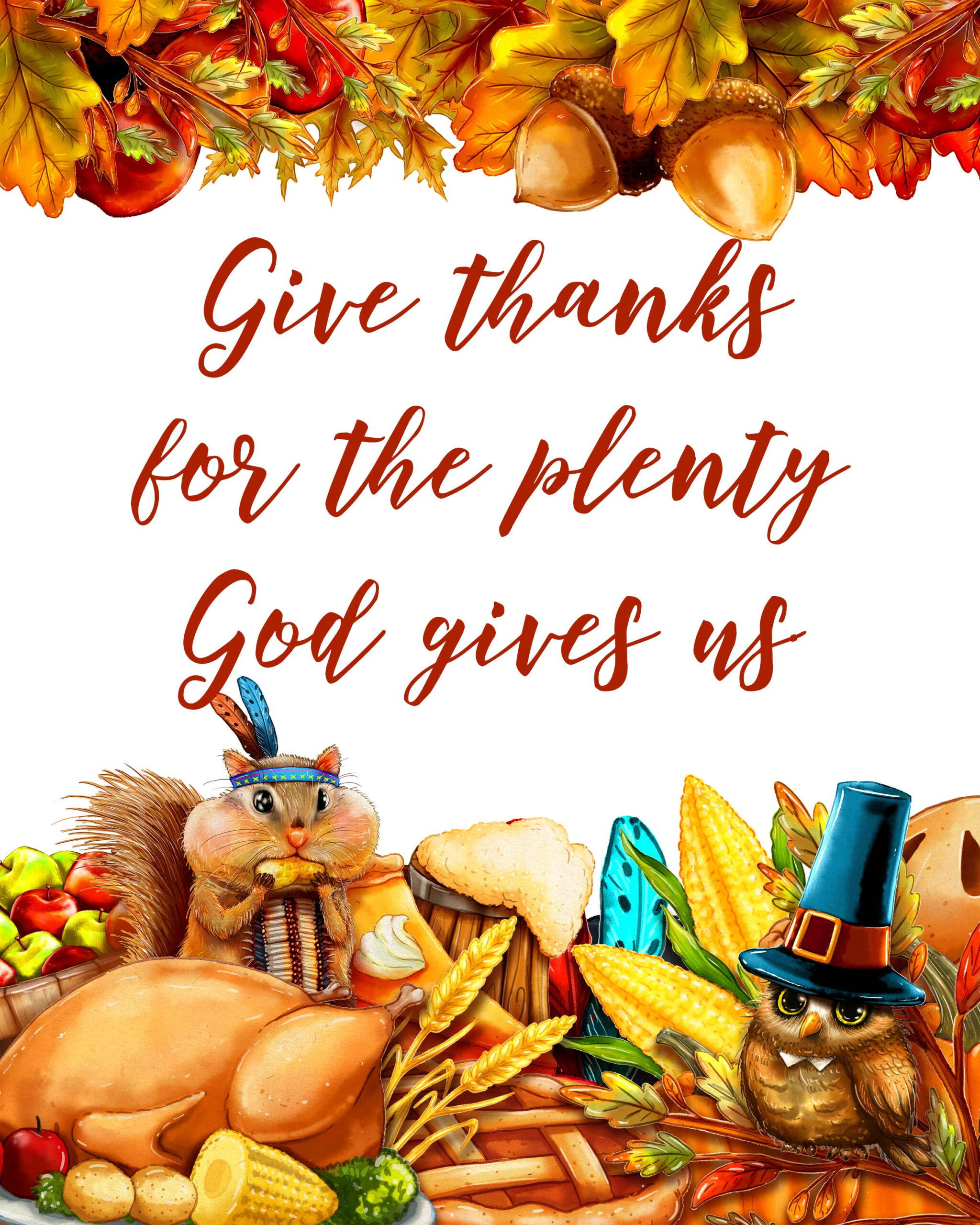 Thanksgiving Printables intended for Free Printable Thanksgiving Graphics