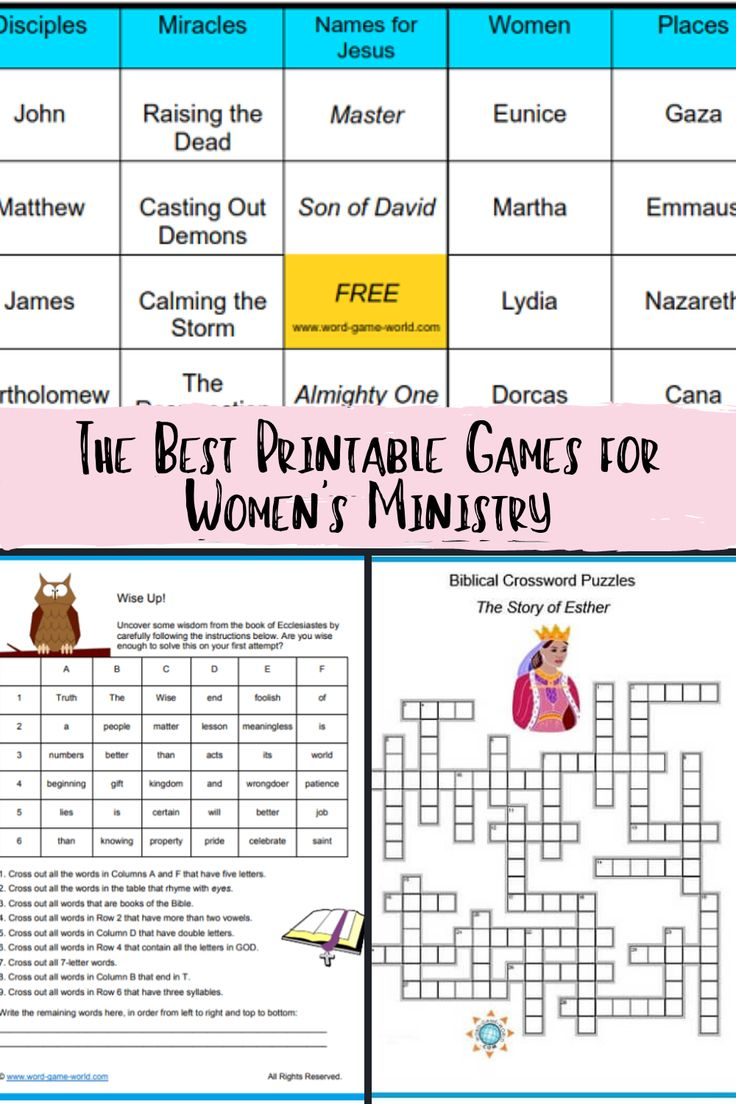 The Best Printable Games For Women&amp;#039;S Ministry - Peachy Party with Free Printable Group Games