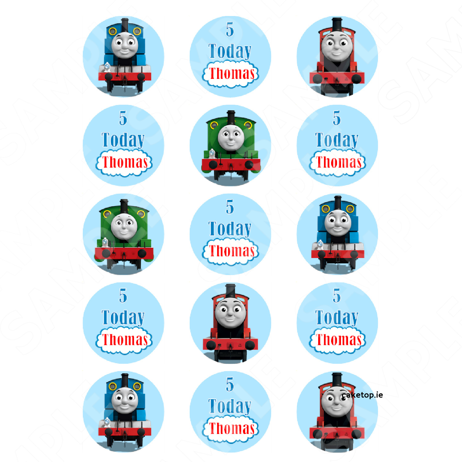 The Simpsons Edible Print | Edible Cake Toppers | Edible Picture | in Free Printable Thomas the Train Cupcake Toppers