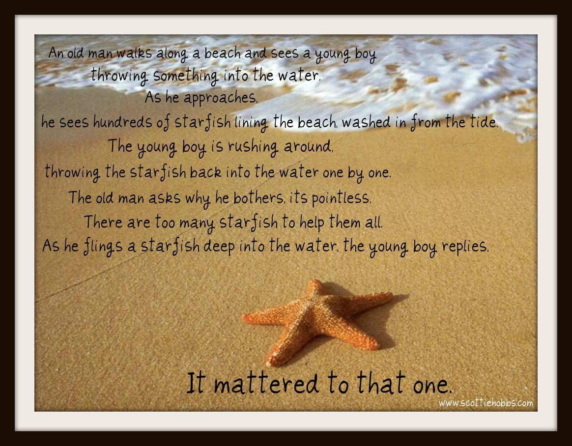 The Starfish Story – Apostolic Momma for Starfish Story Printable Free