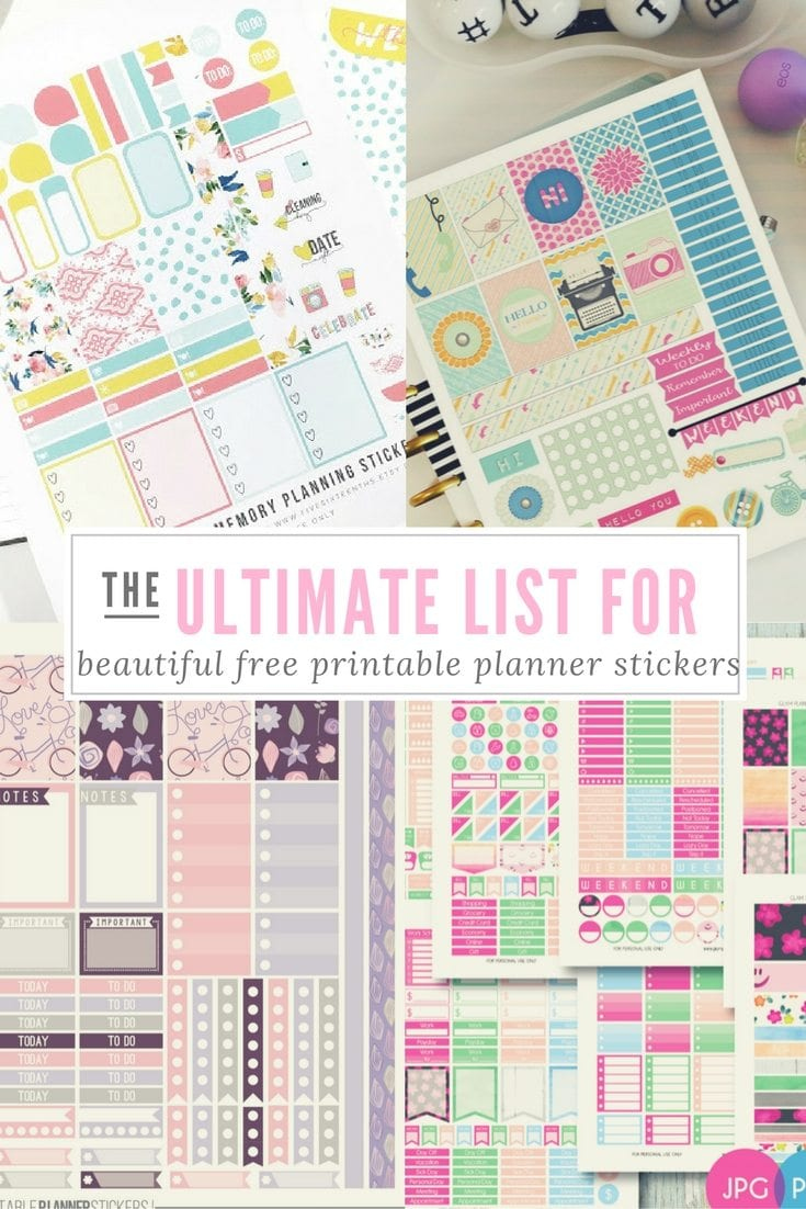 The Ultimate List For Beautiful Free Printable Planner Stickers throughout Free Printable Planner Stickers