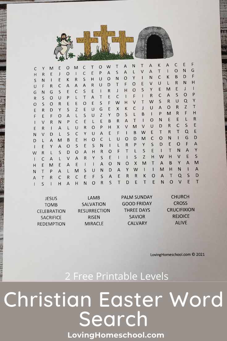 These Free Printable Christian Easter Word Search Puzzles In 2 for Free Printable Religious Easter Word Searches