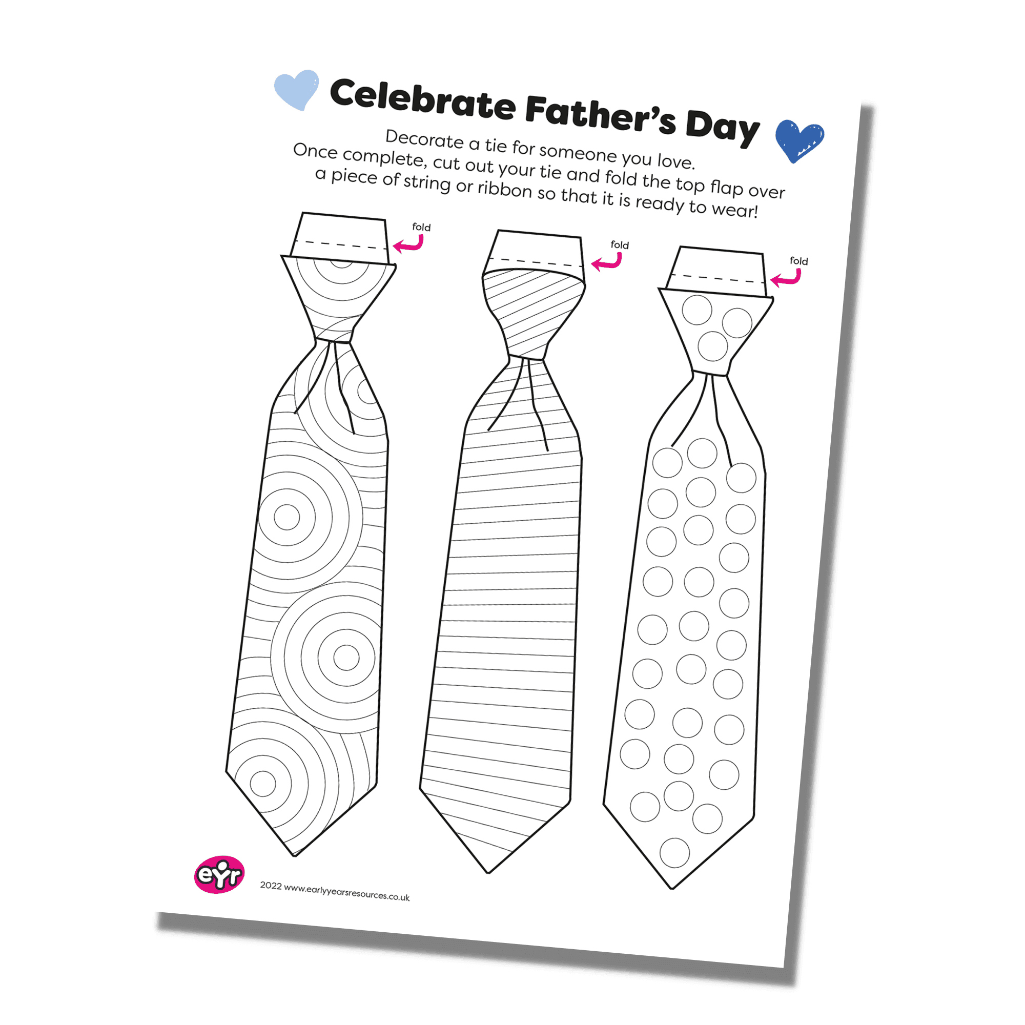 Tie Template For Father&amp;#039;S Day | Early Years Resources intended for Free Printable Tie Template