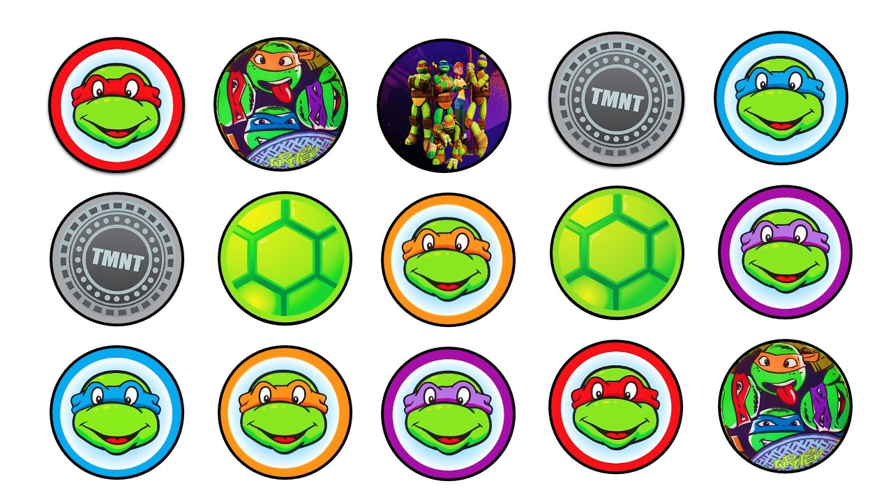 Tmnt Cupcake Topper - Etsy Uk inside Free Printable Teenage Mutant Ninja Turtle Cupcake Toppers