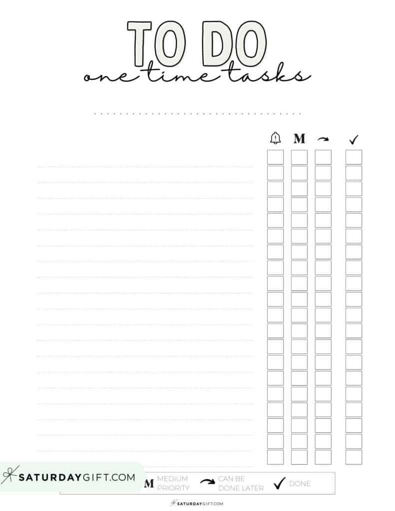 To-Do List Template - 29 Cute &amp;amp; Free Printable To-Do Lists with regard to Free To Do List Template Printable