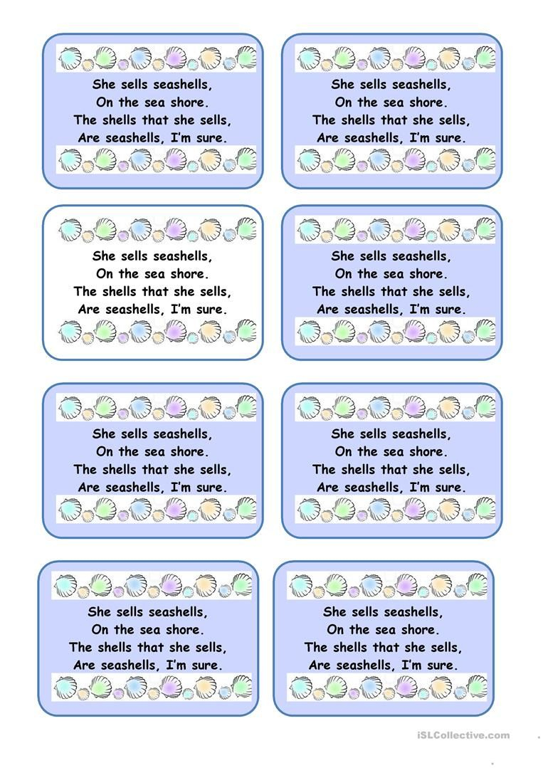 Tongue Twisters Fun | Tongue Twisters, Tongue Twisters For Kids in Free Printable Tongue Twisters