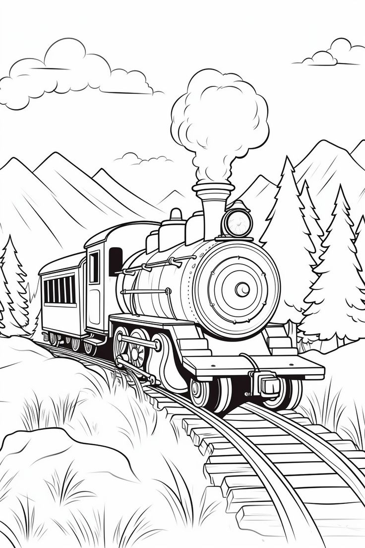 Top 18 Free Printable Train Coloring Pages Online | Train Coloring in Free Printable Train Pictures