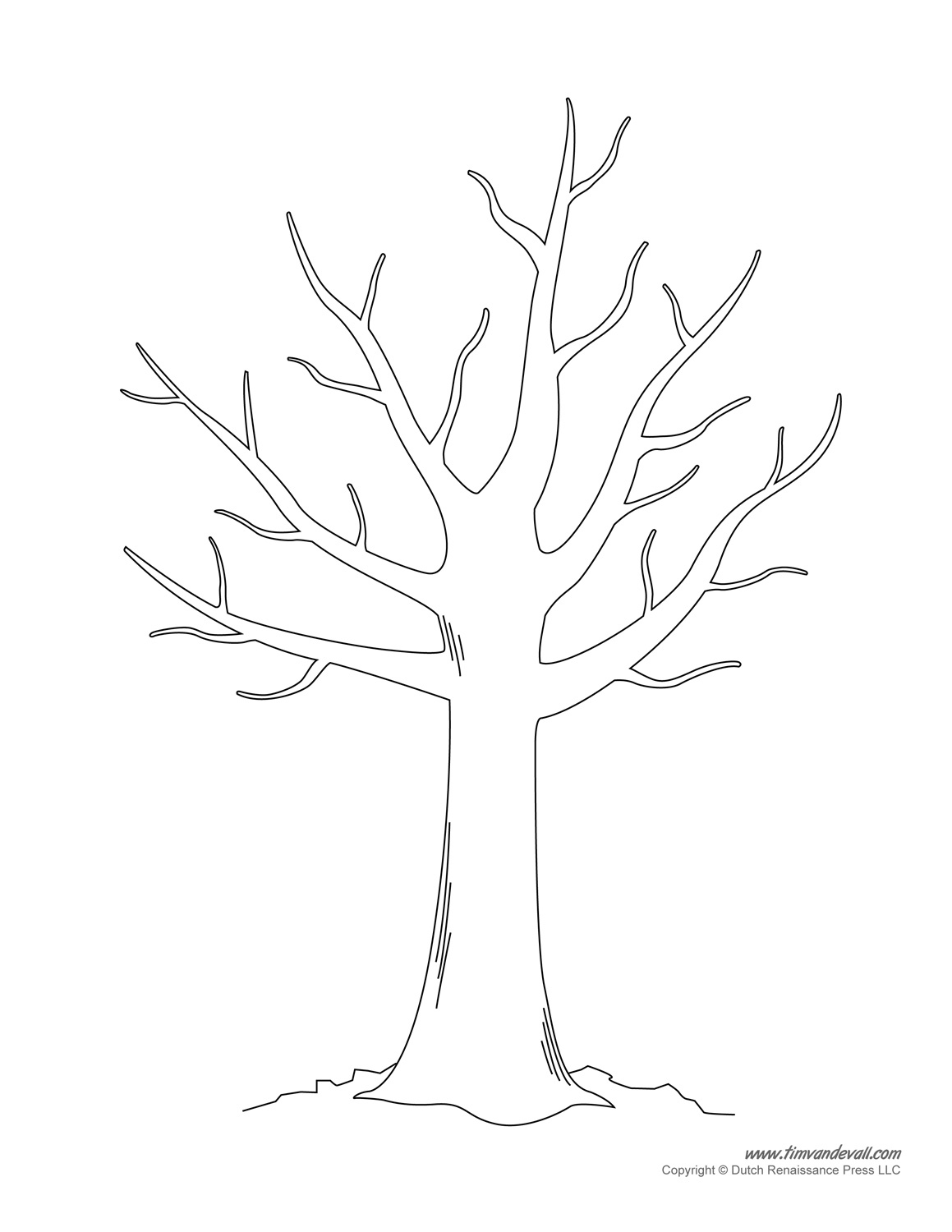 Tree Templates | Tree Printables – Tim&amp;#039;S Printables regarding Free Printable Tree Template