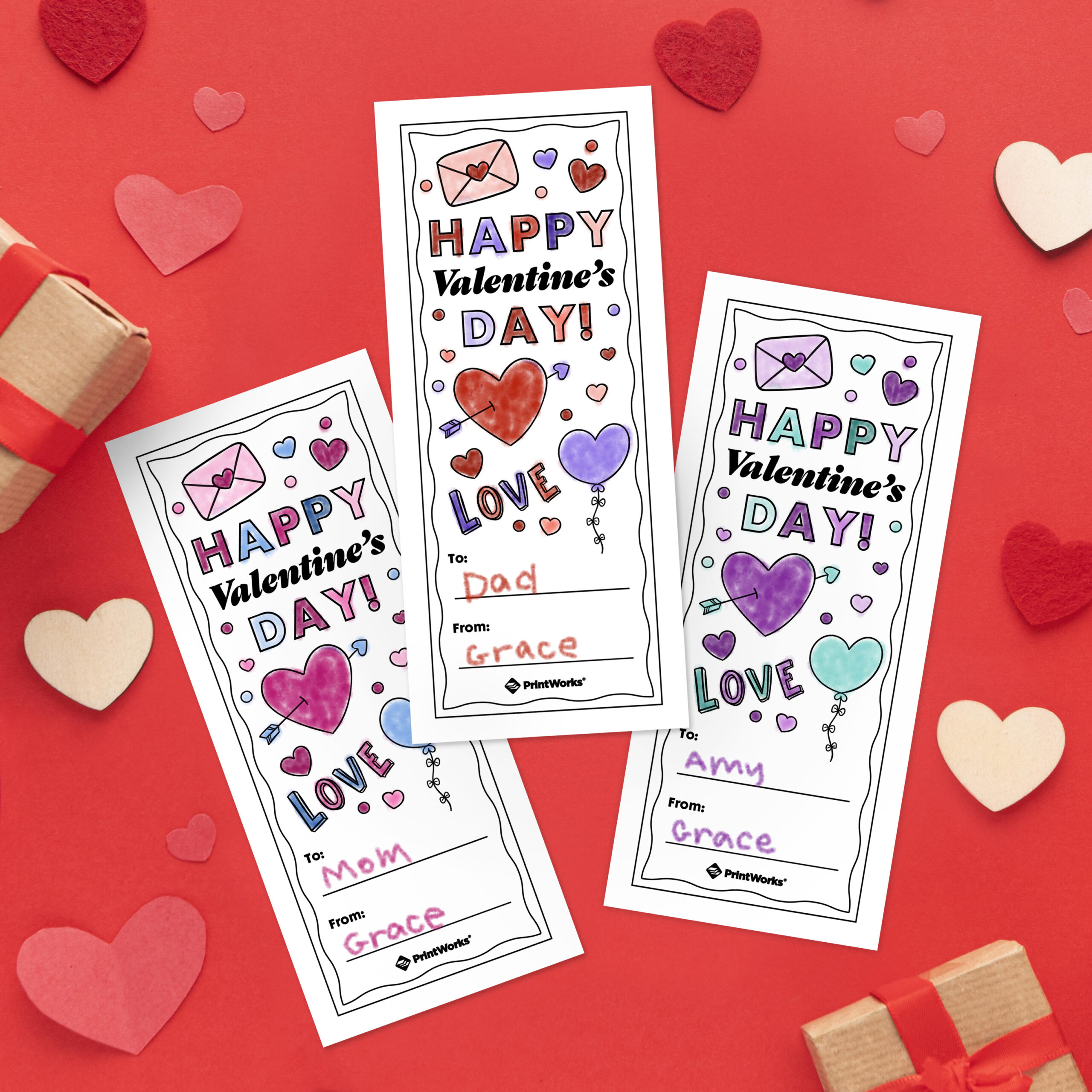 Valentine&amp;#039;S Bookmarks - Free Printable Download throughout Free Printable Valentine Bookmarks