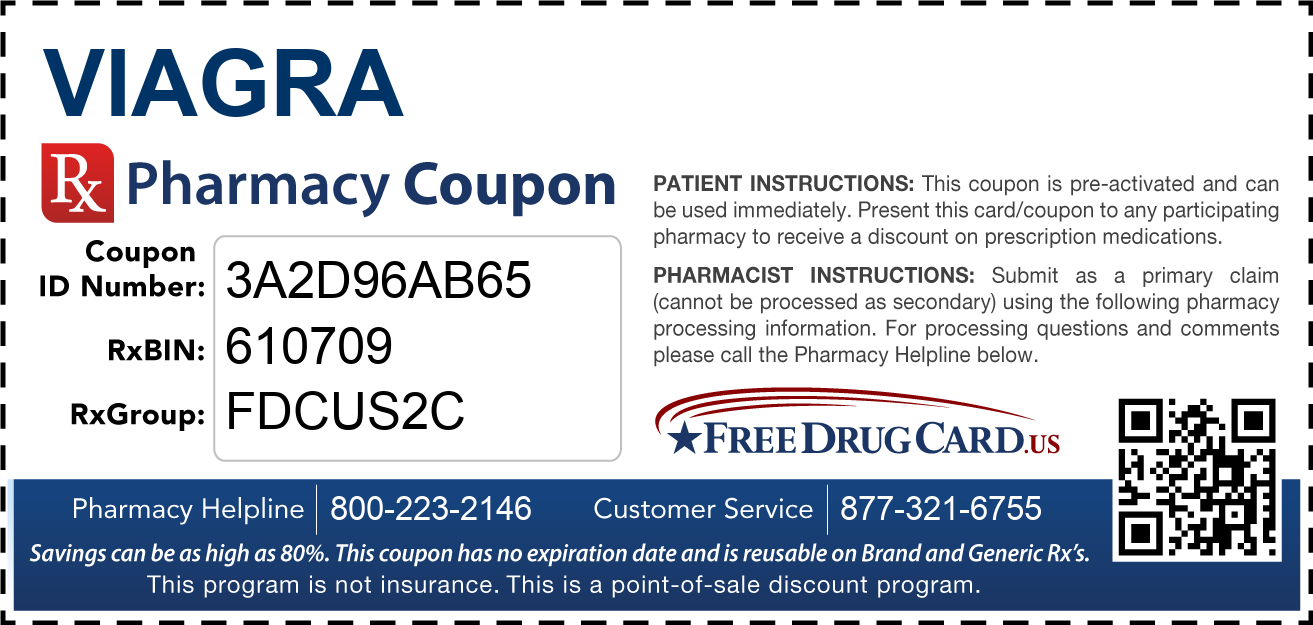 Viagra Coupon - Free Prescription Savings At Pharmacies Nationwide with regard to Free Viagra Printable Coupons