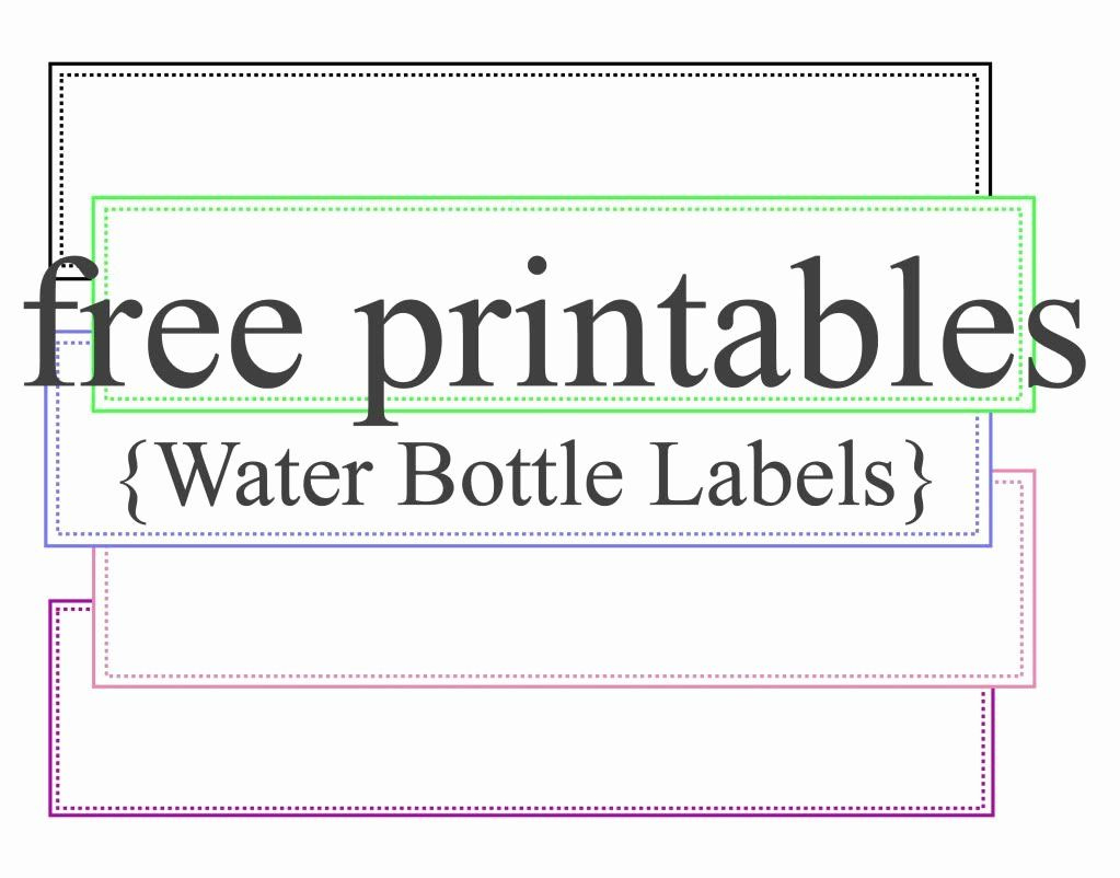 Water Labels Template Free Beautiful Water Bottle Labels Free inside Free Printable Labels For Bottles