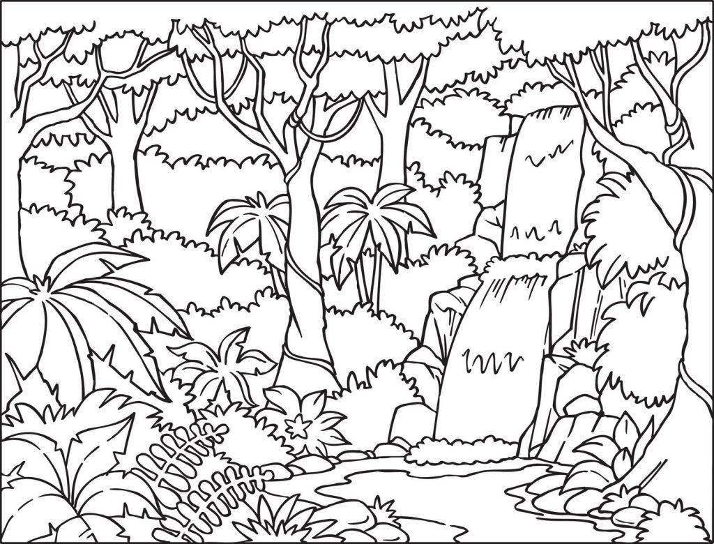 Waterfall Coloring Pages - Best Coloring Pages For Kids regarding Free Printable Waterfall Coloring Pages