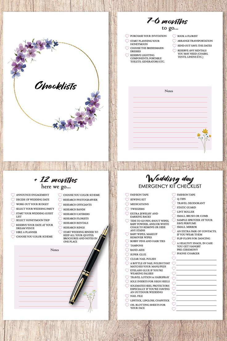 Wedding Planner Printable, Printable Wedding Planner Kit, Wedding for Free Printable Wedding Organizer Templates